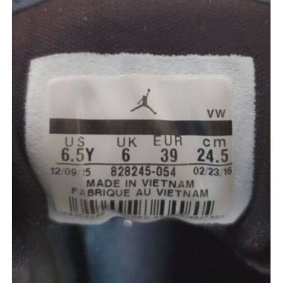 Air Jordan 1 Flight 4 Black Blue Purple Basketball Shoe Sneaker 8 W 828245-054 - Picture 9 of 9